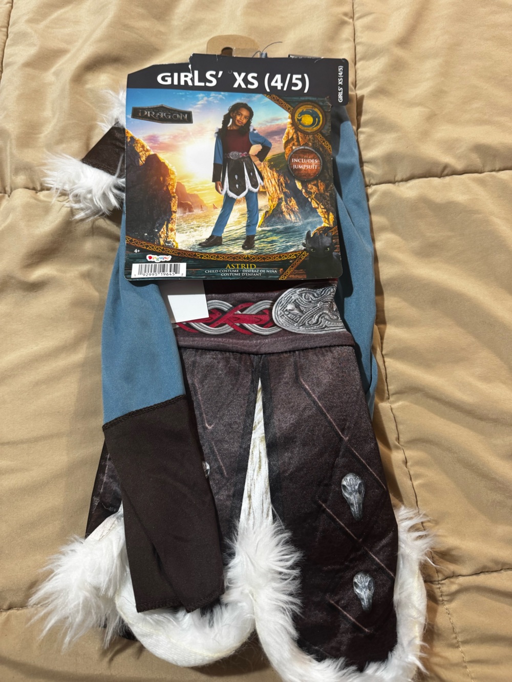 Disguise Girls' Viking Astrid Costume in Blue, Brown, White size 4/5